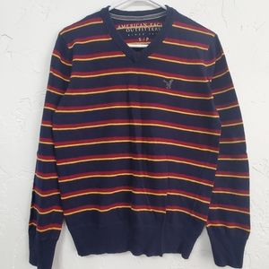 American Eagle Men Sweater Multicolor Sz Small